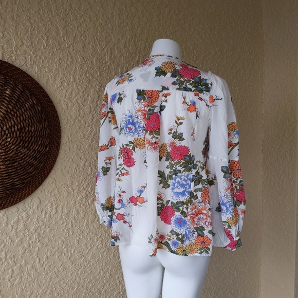 Isabel Marant Ivia Floral Silk Blouse - Picture 6 of 8